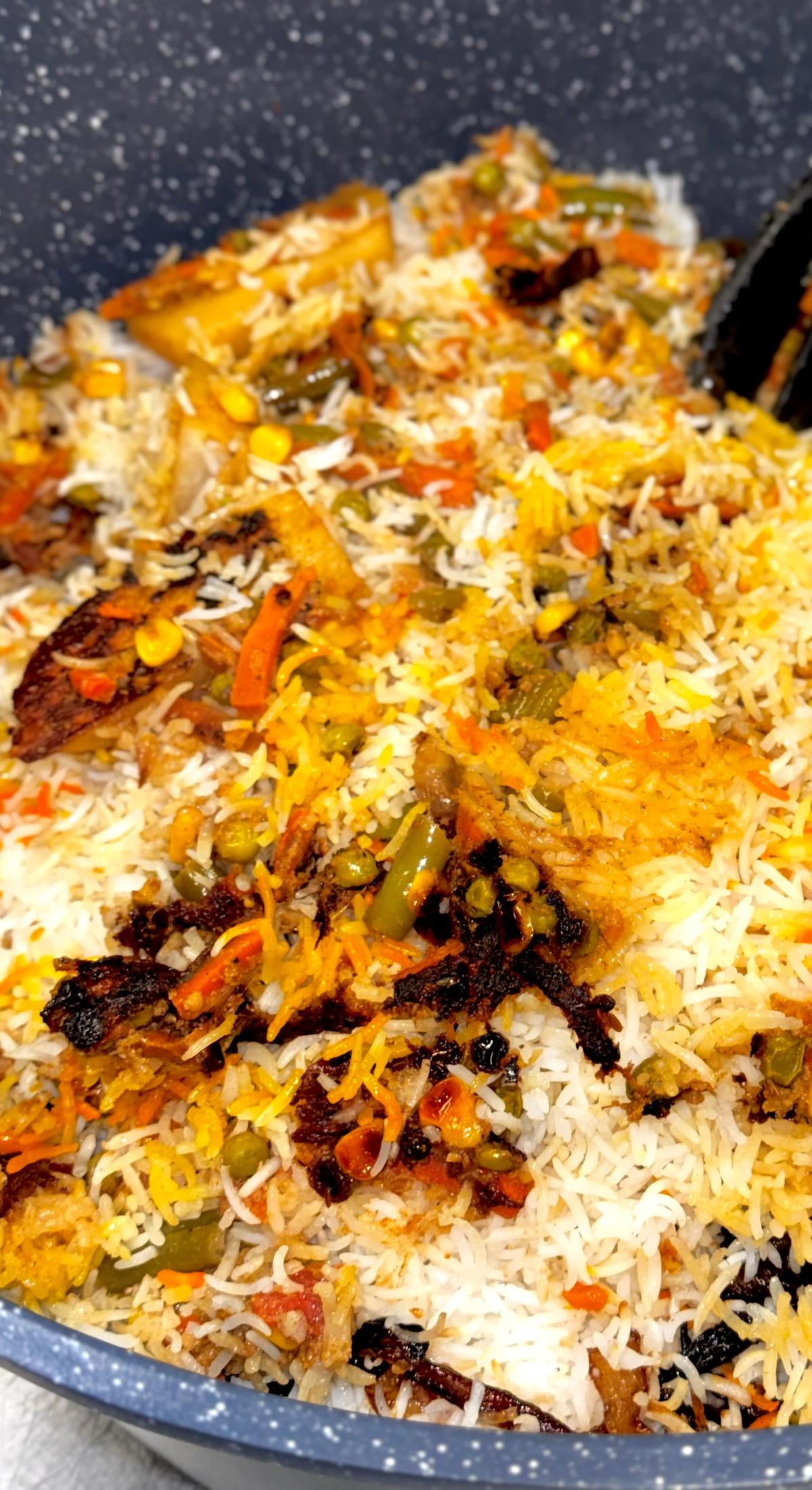 Authentic Mixed Veg Biryani at Biryani King Honolulu