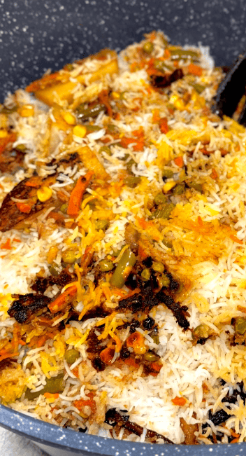 Flavorful South Asian culinary creation served at Biryani King